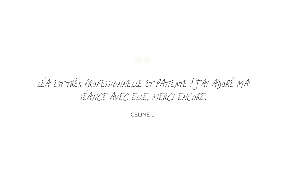 Témoignage Céline Photo Portrait Femme avis témoignage client satisfait